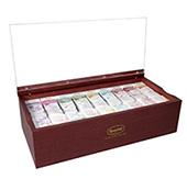 Ronnefeldt LEAFCUP PRESENTATION BOX（mahogany)
ロンネフェルト リーフカップ9種用 ディスプレイボックス